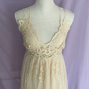Cream maxi dress